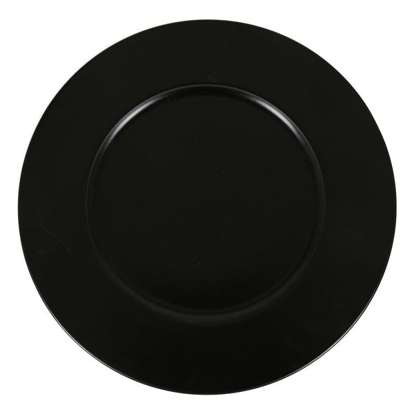 Dessous d'Assiette Inde Neat Noir Porcelaine Ø 32 cm