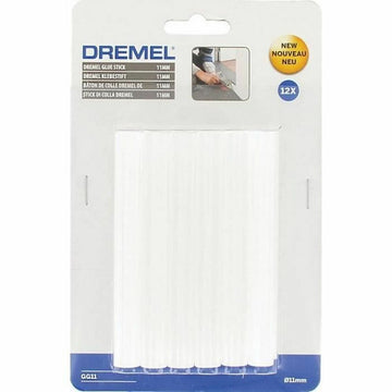 Bâtons de colle thermofusible Dremel 2615GG11JA Universel Blanc 12 Pièces