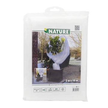 Protective Tarpaulin Nature 6030118 White polypropylene Plastic 2 x 10 m