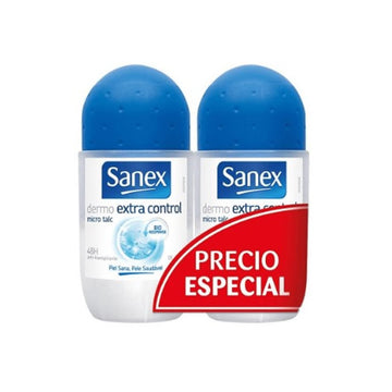 "Sanex Dermo Extra Control Bio Response Deodorante Roll On 2x50ml"