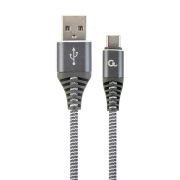 Câble USB A vers USB C GEMBIRD CC-USB2B-AMCM-1M-WB2 Gris Blanc/Gris 1,8 m