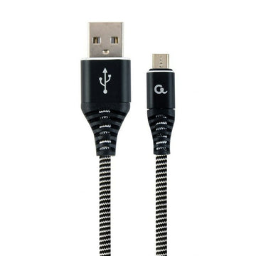 USB Cable to micro USB GEMBIRD CC-USB2B-AMMBM-2M-BW Black 2 m
