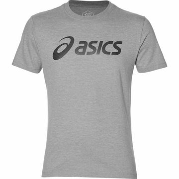 Men’s Short Sleeve T-Shirt Asics Big Logo Grey Men