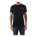 Men’s Short Sleeve T-Shirt Calvin Klein E LIIN SLIM T Black