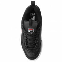 Sports Trainers for Women Fila Sportswear Heritage Disruptor Low Black