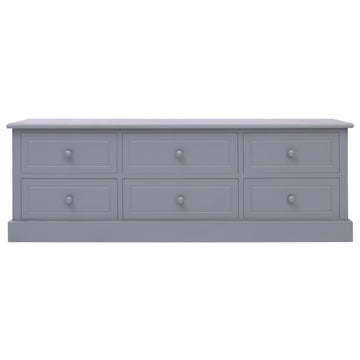 Hall Bench Dark Grey 115x30x40 cm Wood