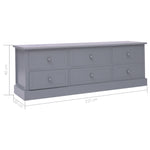Hall Bench Dark Grey 115x30x40 cm Wood