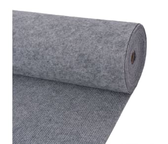 Exhibition Carpet Rib 16x20 m Grey