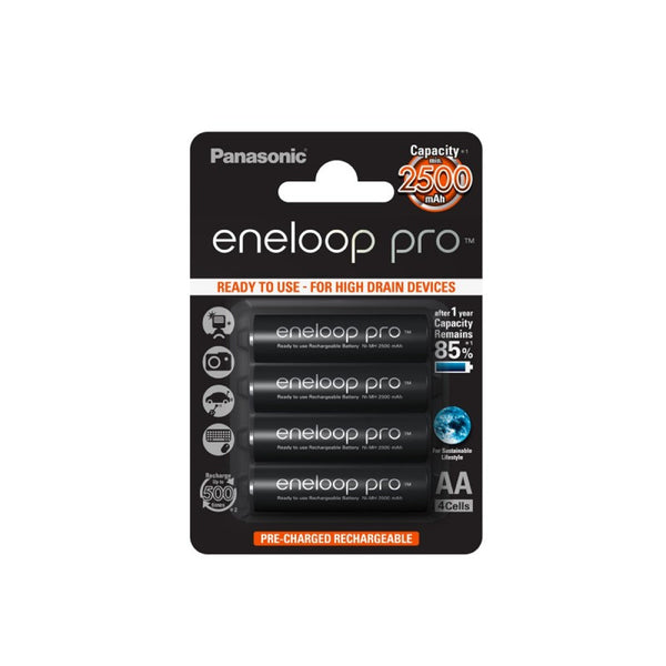Panasonic Eneloop Pro R6/AA 2450mAh rechargeable – 4 pcs blister