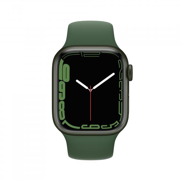 Apple Watch Serie 7 Cell 41mm Green Aluminium Case/Clover Sport Band ITA MKHT3TY/A