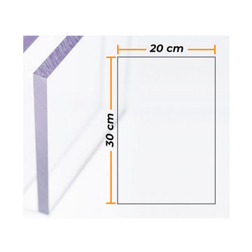 Plaque Compossar Transparent Polycarbonate 4 mm 20 x 30 cm