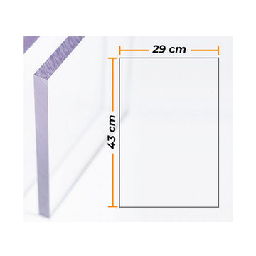 Plaque Compossar Transparent Polycarbonate 4 mm 29 x 43 cm