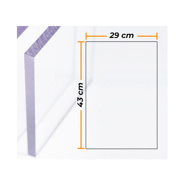 Plaque Compossar Transparent Polycarbonate 4 mm 29 x 43 cm