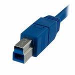 USB A to USB B Cable Startech USB3SAB1M            Blue