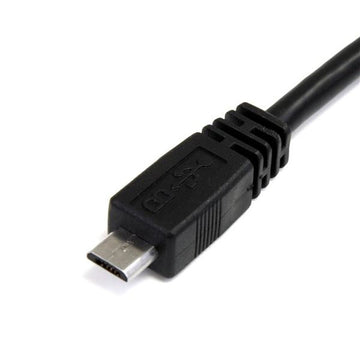 USB A to USB B Cable Startech USB2HAUBY3           Black