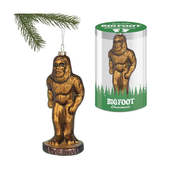 Big Foot Glass Ornament