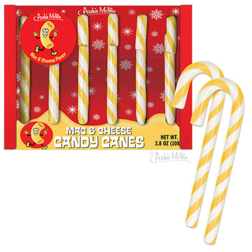 Mac and Cheese Flavored Candy Canes § Set of 6