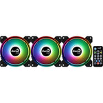 AEROCOOL Saturn 12F ARGB Pro (Pack de 3) - Ventilateur 120mm ARGB pour boitier