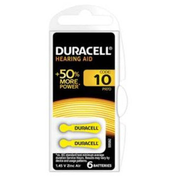 (1 Confezione) Duracell ActiveAir Batterie 6pz Acustiche Medical DA10