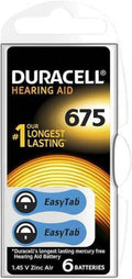 (1 Confezione) Duracell ActiveAir Batterie 6pz Acustiche Medical DA675