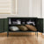 ArtissIn Base Metal Locker Storage Shelf Organizer Cabinet Buffet Sideboard Green