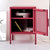 ArtissIn Mini Mesh Door Storage Cabinet Organizer Bedside Table Pink