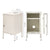 ArtissIn Mini Metal Locker Storage Shelf Organizer Cabinet Bedroom White