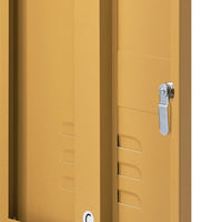 ArtissIn Mini Metal Locker Storage Shelf Organizer Cabinet Bedroom Yellow