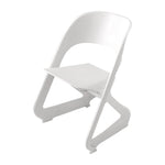 ArtissIn Set of 4 Dining Chairs Office Cafe Lounge Seat Stackable Plastic Leisure Chairs White