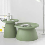 ArtissIn Coffee Table Mushroom Nordic Round Large Side Table 70CM Green