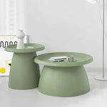 ArtissIn Coffee Table Mushroom Nordic Round Small Side Table 50CM Green