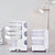 ArtissIn Bedside Table Side Tables Nightstand Organizer Replica Boby Trolley 5Tier White