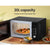 Comfee 20L Microwave Oven 700W Countertop Kitchen Cooker Black