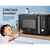 Comfee 20L Microwave Oven 700W Countertop Kitchen Cooker Black