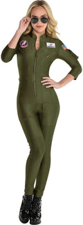 Top Gun: Maverick Adult Womens Flight Suit Costume § Medium