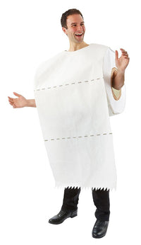 Giant Toilet Paper Roll Adult Halloween Costume § One Size Fits Most Adults