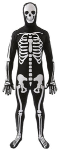 Classic Skeleton Adult Costume Skin Suit - Medium