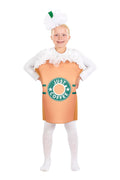 "Just Coffee" Kids Costume with Tunic & Headpiece § One Size Fits Up to Size 10