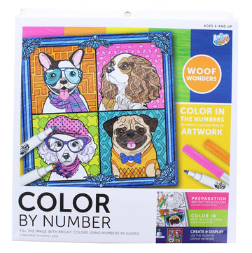 Color By Number Design Kit § Woof Wonders