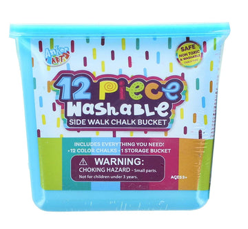 12 Piece Washable Sidewalk Chalk Tub § Blue