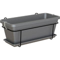 ARTEVASI - Kit balcon Jardiniere venezia l 60cm anthracite 57,9 x 24,3 x h22 cm - 1,31l