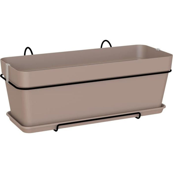 ARTEVASI - Kit Jardiniere capri 50cm v2 taupe 50,2 x 28,5 x h20,7 cm - 1,54l