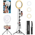 Selfie Ring Light with Tripod and Remote XXL Hose 10inch-3l (Refurbished A+)