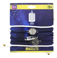 Doctor Who Cord Charm Bracelets, Set of 5
