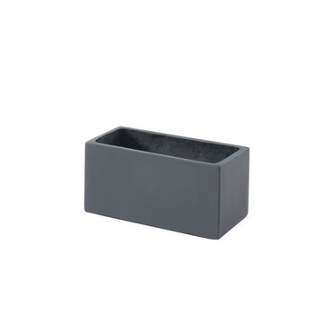 Cement style fiberglass flower box - 44 x 22 x 20 cm - 20 L - Anthracite gray