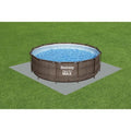 BESTWAY Lot de 9 Dalles de protection de sol mousse gris 50 x 50 cm ép 3,6mm (tapis de sol pour piscine hors sol ou spa gonflable)
