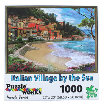 PuzzleWorks 1000 Piece Jigsaw Puzzle § Italian Village By The Sea