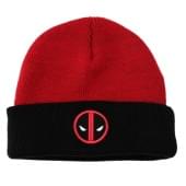 Marvel Comics Deadpool Logo Red and Black Knit Watchmen Cap Hat