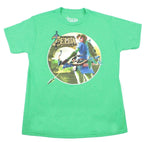 Legend of Zelda: Breath of the Wild Link with Bow Green Youth T-Shirt: X-Large