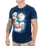 Golden Girls 80's Wolf Moon Men's Funny T-Shirt § Navy